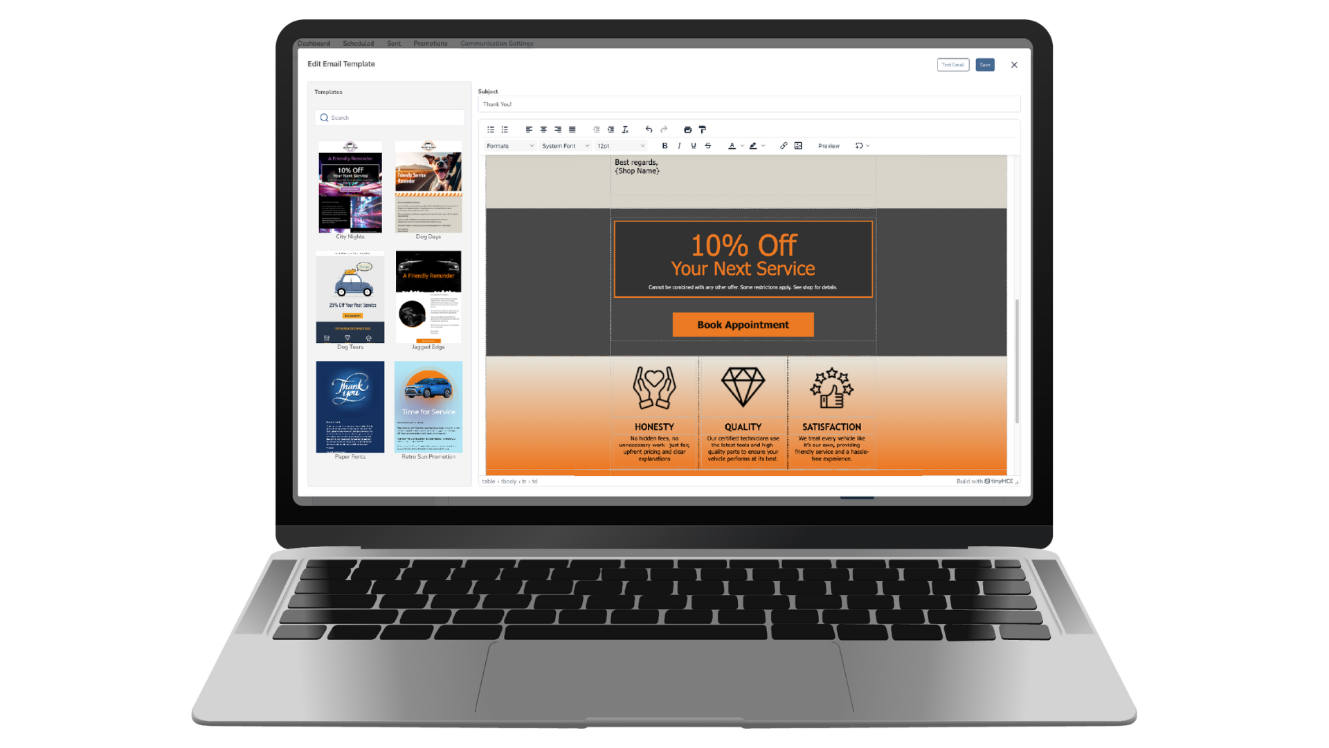 SB CRM Email Builder